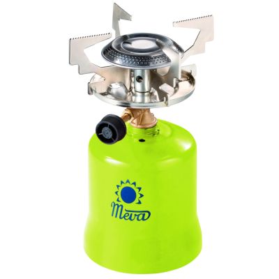 2. Gas-Touristenkocher mit durchstochenen Gaskartuschen FOCUS 1,4 kW