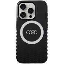 Audi IML Big Logo MagSafe Hülle für iPhone 15 Pro – Schwarz