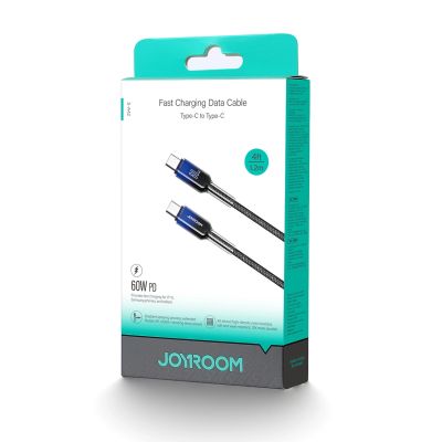 8. Joyroom S-A42 Crystal-Clear Series 60W USB-C – USB-C-Kabel 1,2 m – Schwarz
