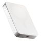 ZENS Slim Qi2 Aluminium Powerbank - 10000 mAh magnetische Powerbank kompatibel mit MagSafe und Qi2 (weiß)