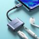 8. Ugreen USB Typ C (männlich) - USB Typ C PD QC (weiblich) + 3,5-mm-Miniklinke (weiblich) grau (CM231)