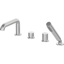 4-Loch-Badewannenarmatur mit Duschset