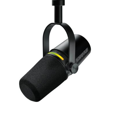 Shure MV7+-K – Voice-Over-/Voice-Mikrofon mit XLR-/USB-C-Anschluss, Schwarz