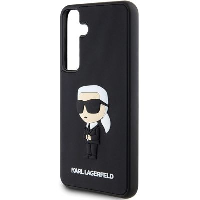 6. Karl Lagerfeld 3D Rubber Ikonik Hülle für Samsung Galaxy S24+ – schwarz