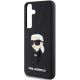 6. Karl Lagerfeld 3D Rubber Ikonik Hülle für Samsung Galaxy S24+ – schwarz