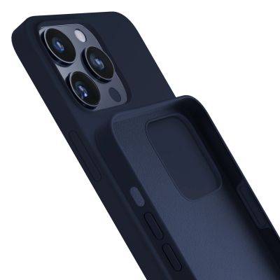 9. 3mk Silikonhülle für iPhone 15 Pro Max – Marineblau