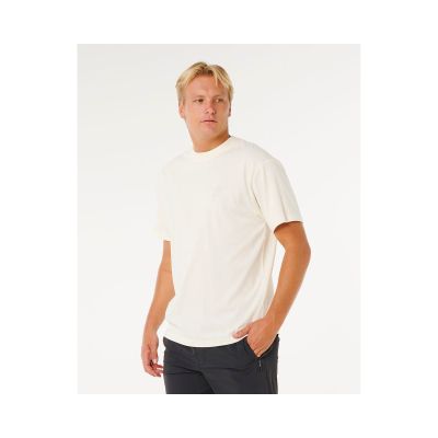 2. Herren-T-Shirt mit RIP CURL-Suchstickerei, Weiß
