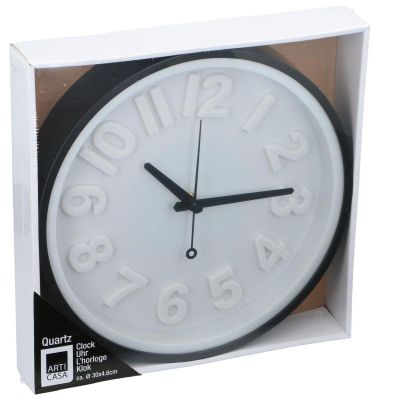 2. Wanduhr 29,5 x 4,6 cm Articosa Schwarz