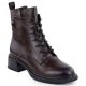 Braune Damen-Lederboots im Worker-Stil Filippo DBT7369