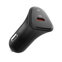 Spigen Essential EV301 30W Autoladegerät – Schwarz