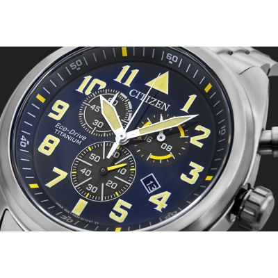 4. CITIZEN Super Titanium Eco-Drive AT2480-81L Herrenuhr + Box