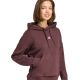 5. adidas Essentials Small Logo Feel Cozy Damen Sweatshirt Braun JV7314
