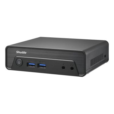 3. Shuttle Nano PC NE10N, Intel N 100, 1x HDMI, 1x DP, 6x USB, 1x LAN, lüfterlos, 24/7-Dauerbetrieb, inkl. VESA, 0,6 l PC, Mini-PC-Barebone, Intel SoC, DDR4-SDRAM, PCI Express, Serial ATA, 65 W
