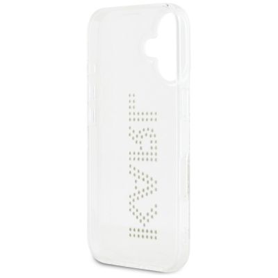 7. Karl Lagerfeld IML Strass Logo iPhone 16 Hülle - Transparent