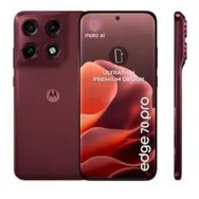 13. Motorola Edge 70 Pro, 17,2 cm (6,78 Zoll), Dual-SIM, Android 16.0, 5G, USB Typ-C, 12 GB RAM, 512 GB interner Speicher, 6500 mAh Akku, Burgunderrot