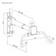 4. MACLEAN Fahrradhalter / Wandhalterung, horizontal, Stahl, max. Traglast 30 kg, Winkelverstellung MC-172