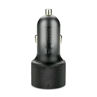 5. EVERACTIVE Autoladegerät 1x USB QC3.0, 1x USB-C PD 75W SCHWARZ CC-50Q