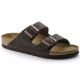 14. Birkenstock Arizona Nubuck Habana Narrow Brown Damen/Herren Flip-Flops (52533)