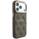 4. Guess Embossed 4G Classic MagSafe Hülle für iPhone 17 Pro / 18 Pro – Braun