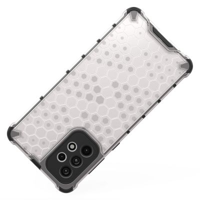 6. Gepanzerte Wabenhülle mit Gelrahmen für Samsung Galaxy A73 transparent