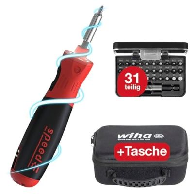 8. WIHA Elektroschrauber 1/4" Geschwindigkeit PocketDrive 31 Bits