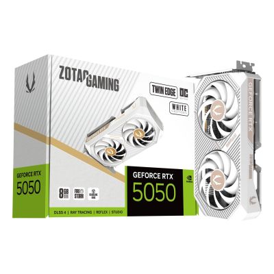 13. ZOTAC GAMING GeForce RTX 5050 Twin Edge OC Weiße Grafikkarte