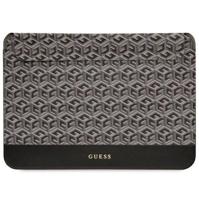Guess GCube Stripes Tasche für einen 16-Zoll-Laptop – Schwarz