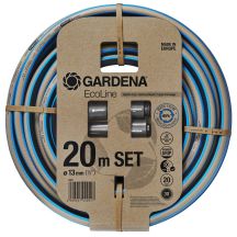 Gardena 18931-20 Gartenschlauch 20 m, oberirdisch, Kunststoff, thermoplastisches Elastomer, Schwarz, Blau, Grau