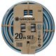 Gardena 18931-20 Gartenschlauch 20 m, oberirdisch, Kunststoff, thermoplastisches Elastomer, Schwarz, Blau, Grau