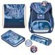 Herlitz UltraLight Plus TechMech Schulrucksack-Set für Jungen, Polyester, Blau, Orange