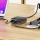 6. Acefast Z6 GaN Tischladegerät 2x USB-A / 2x USB-C PD 65W - Schwarz