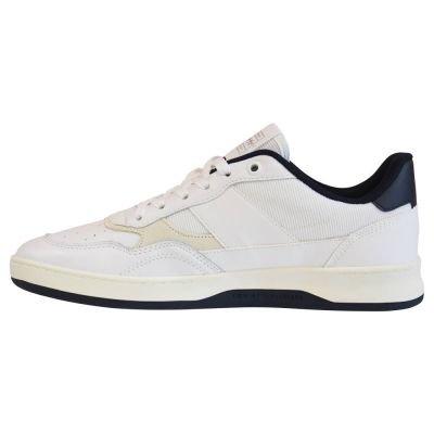 2. Tommy Hilfiger Retro Court Mix Cupsole Herrenschuhe Weiß - FM0FM04006 YBR
