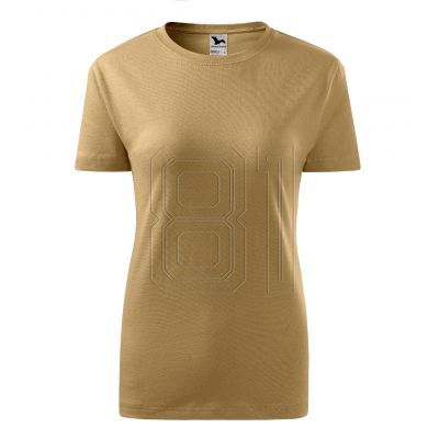 2. Klassisches neues T-Shirt für Damen (Sand)