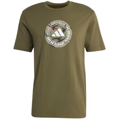 2. adidas Herren-T-Shirt mit Camouflage-Muster, olivgrün, KC7164