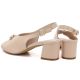 4. Beige Sergio Leone SK469 Damen-Sandalen mit hohem Absatz