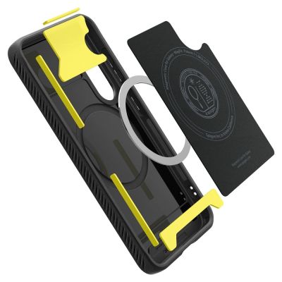 15. Spigen Rugged Armor Mag MagSafe Hülle für Samsung Galaxy S25 - Mattschwarz