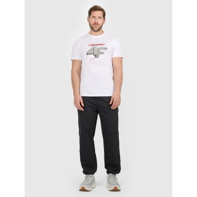 3. Herren-T-Shirt mit Aufdruck, regulär, Größe 4F 4FRAW25TTSHM3612-10S