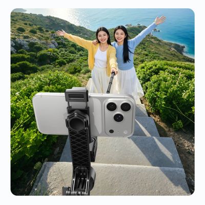 8. Universeller tragbarer Selfie-Stick-Halter für Handy/Kamera/DSLR – Advanced mit vierfüßiger Basis