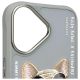 5. Nimmy Glasses Cool Dog iPhone 16 Hülle - Grau