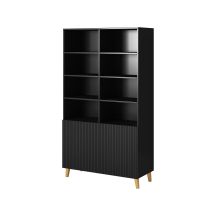 PAFOS Regal 100x40xH176,5 schwarz matt