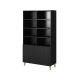 PAFOS Regal 100x40xH176,5 schwarz matt