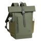 9. Rivacase Eden Rucksack Reiserucksack Olivgrünes gewachstes Leder (Pull-Up), Polyester, recyceltes Polyethylenterephthalat (rPET)