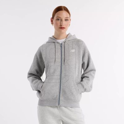5. New Balance Sport Fleece Logo Full Zip Sweatshirt W WJ43525AG