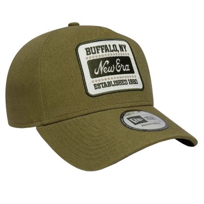 3. New Era Patch Line Cream 9FORTY E-Frame verstellbare Cap 60667686 Grün OSFM