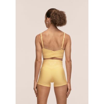 6. CASALL Ultra High Waist Hot Pant Damen-Trainingsleggings Gelb