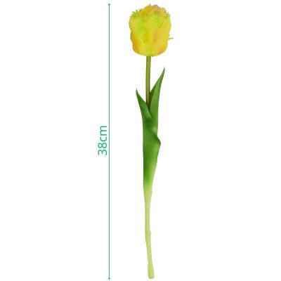 4. Dunkelgelbe Tulpe, 38 cm, naturgetreue Frühlingsdekoration