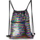 PREMIUM TURNBEUTEL/RUCKSACK MIT AUFDRUCK + PAILLETTEN SEMI LINE