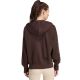 3. adidas Damen-Kapuzenpullover mit durchgehendem Reißverschluss, Animal-Print, 3-Streifen, Braun KV9299