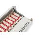 8. Digitus Patchpanel 10'' 12x RJ45, LSA-Level, Cat.6A, geschirmt, 1 HE, grau, Kabelführung