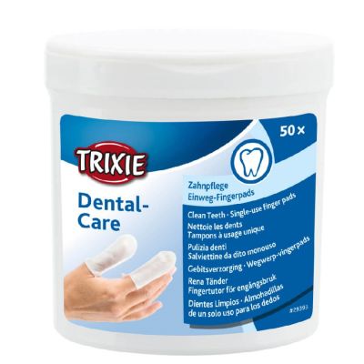 TRIXIE Dental-Care – Zahnreinigungstücher – 50 Stück